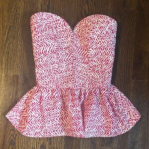 Devlin size small strapless peplum top. Worn once!